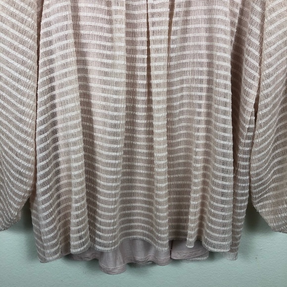 Anthropologie Meadow Rue Allyson Textured Top Pink - Picture 8 of 15